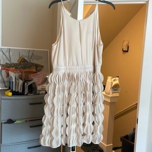 Off white chiffon dress